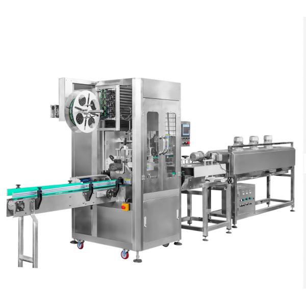High Capacity Shrink Sleeve Labeling Machine With Steam Or Electrical Heating Tunnel