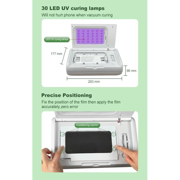 Smart Vacuum Bonding Uv Curing Screen Protector For Soft Glass