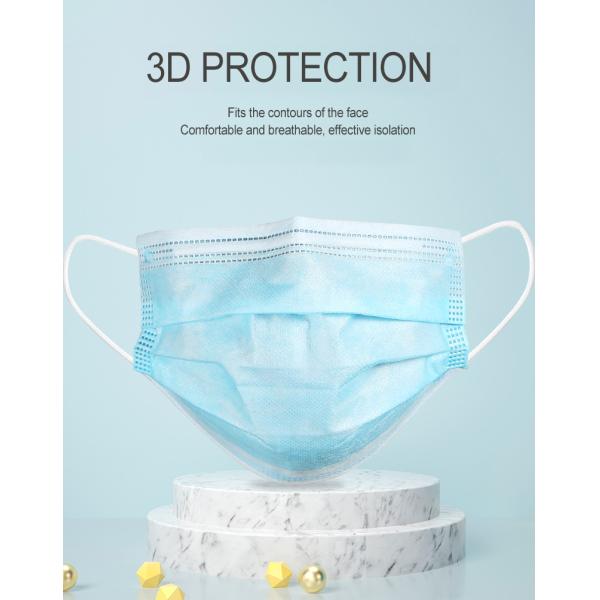 Facial Filter Gas Valved Dust Mask 3 Ply Disposable Earloop Face Mask