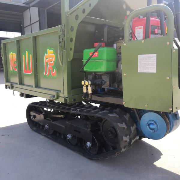 0.8 Ton Mini Self Loading Rubber Small Tracked Dumper With Diesel Engine