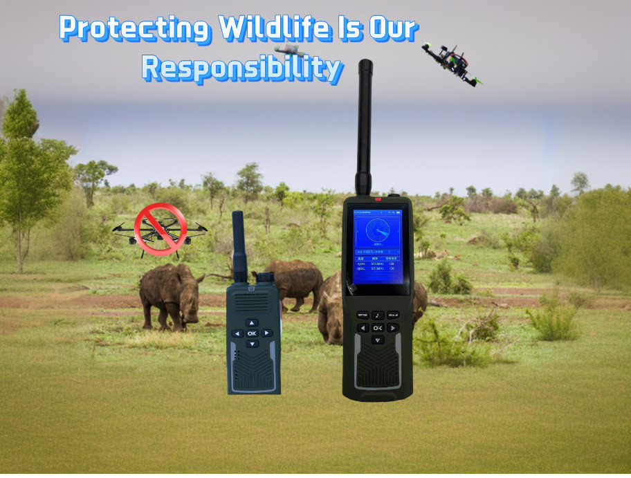 Handheld Drone Detector Advanced Portable Drone Detection with Synchronized Wrist Watch Alert System for Quick Response