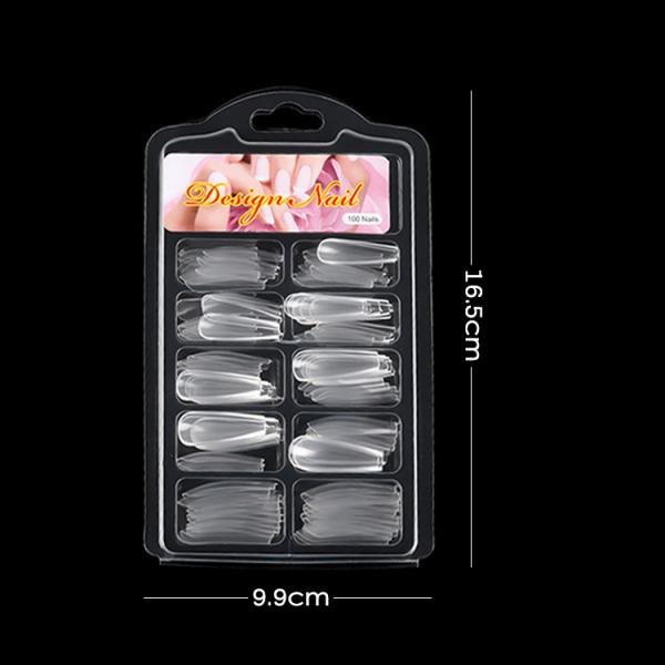 MSDS Certification Customized Accepted Designer Luxury 500Pcs Salon Fakenail False Long Ballet Virtual French Nail Tips