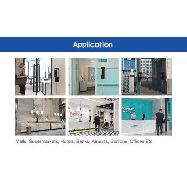 Intelligent Digital Body Temperature Check Kiosk Auto Wake Up Hand Dispenser