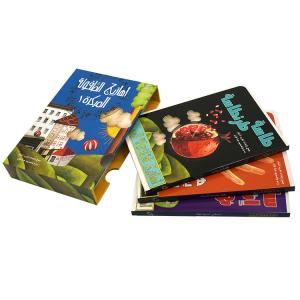 350gsm Childrens Book Printing , Slipcase Hardbound Book Printing 150mmx210mm