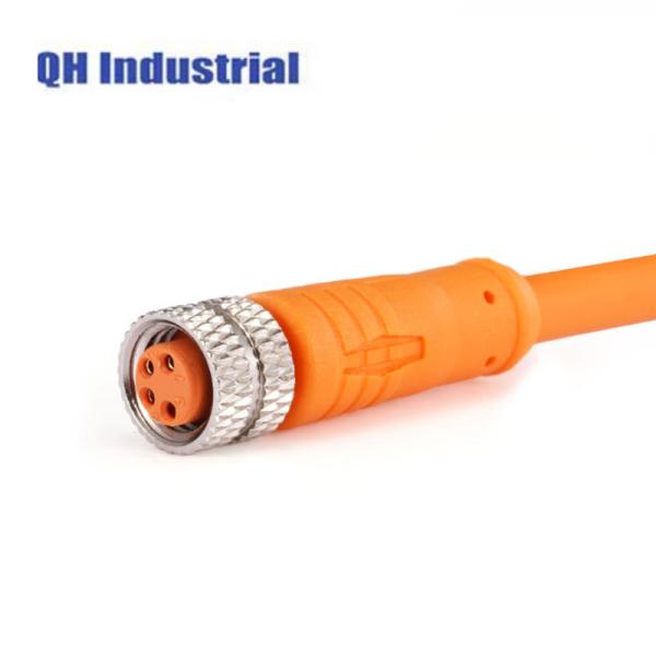 IP67 Waterproof M8 4 Pins Female Connector Cable M8 4Pin Male to Female Industrial Cable Connector Molding Cable