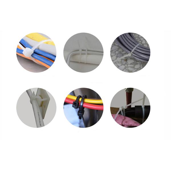 RoHS Certificate Nylon 66 Cable Ties 1000pcs Package 100mm Lenght 2.5mm Width