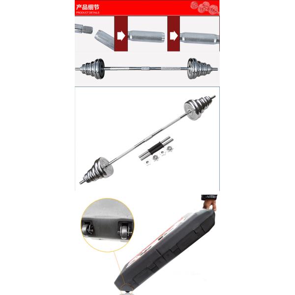 rubber bar knurl bar adjustable dumbbell barbell 50kg sets with boxes