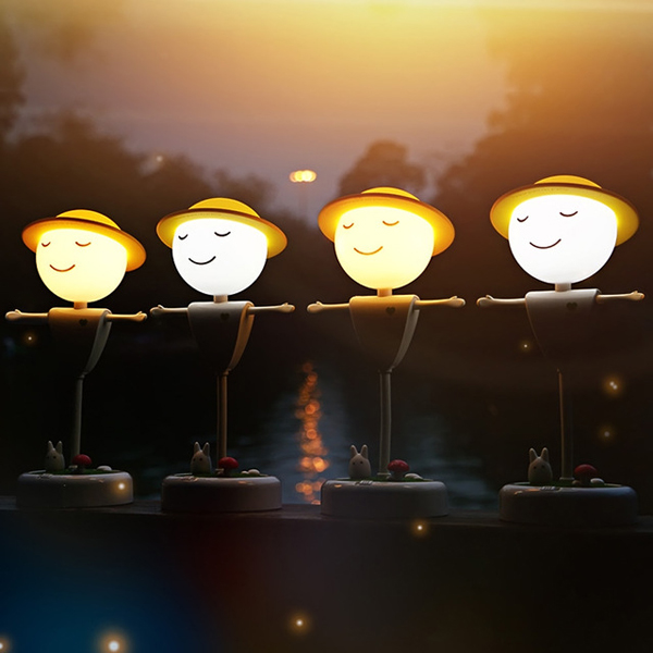 Topshow Creative LED Lovely Touch Sensor Scarecrow Night Light For Kids