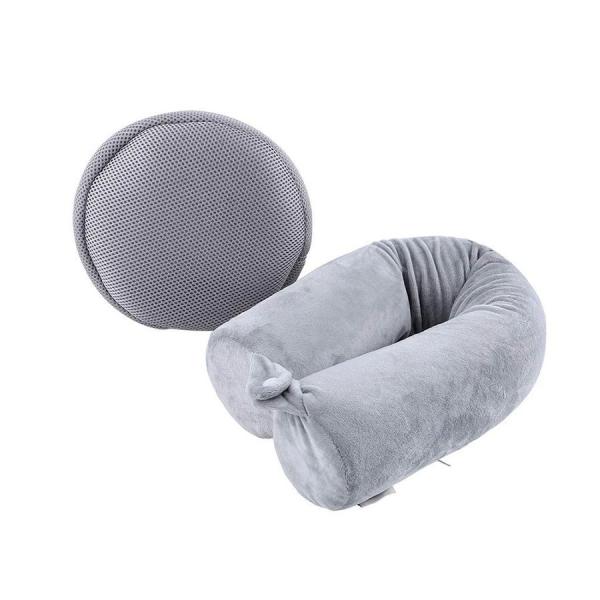 Cylindrical Shredded Memory Foam Pillow , U Shaped Memory Foam Airplane Pillow