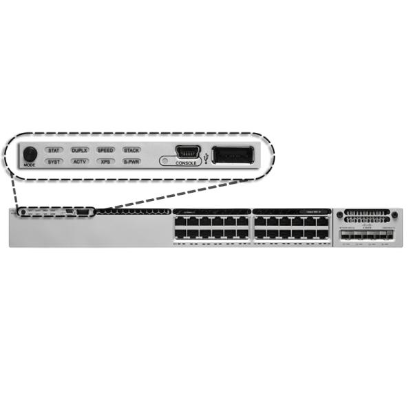 Catalyst 3850 24 Port Ethernet Network Switch , WS-C3850-24T-E Cisco Poe Network Switch