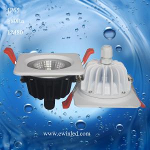 China 10W Waterproof/ bathroom IP65 10W interchangable bezel fire rated LED downlight on sale