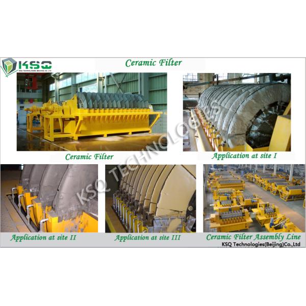 TT Series High Efficient Ceramic Vacuum Filter 24m3 For Separate Mine Slurry
