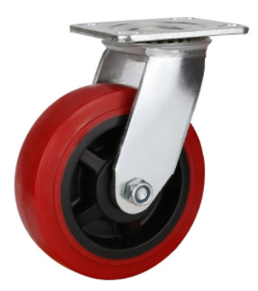 Buy cheap Heavy Duty Red Polyurethane Caster product