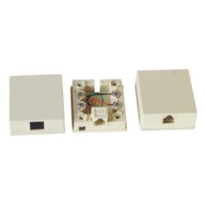 China RJ11 Modular Single Port Surface Mount Box on sale