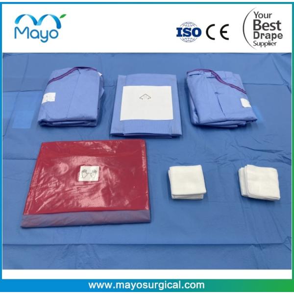 Eye Care Sterile Disposable Ophthalmic Drape Pack With Surgical Gown