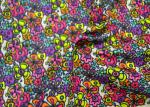 Non - Flammable Patterned Polyester Fabric / Heavy Twill Fabric Safe And Clean