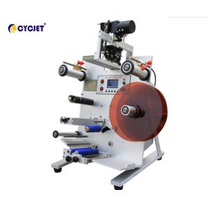 Cylindrical Semi Automatic Labeling Machine CLB-130 Stationery Self Adhesive