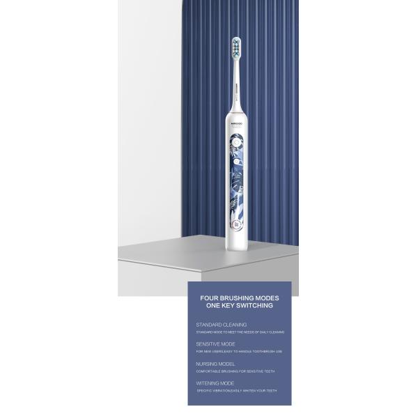 MIROOOO Waterproof IPX7 DuPont Brush Heads Electric Toothbrush With Smart Timer