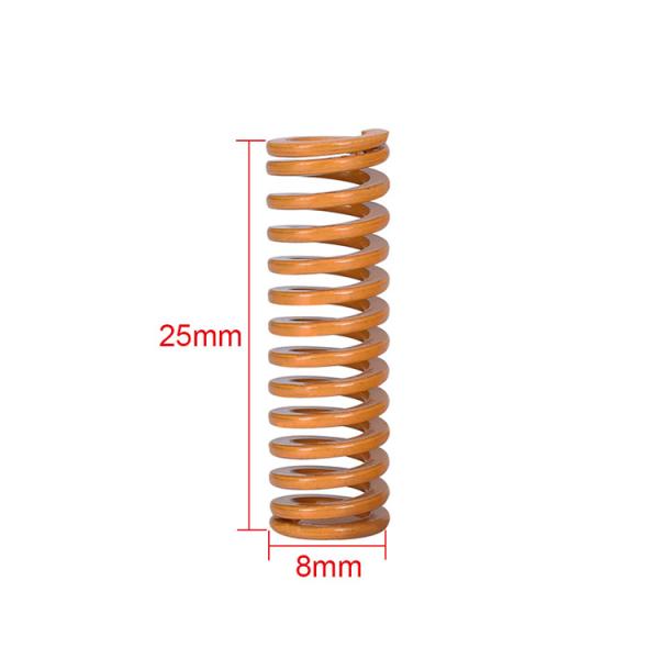 Yellow Black 8*25mm Rectangular Compression Spring For 3D Printer