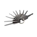 High Quality KLOM gold steel padlock 10PCS universal test key