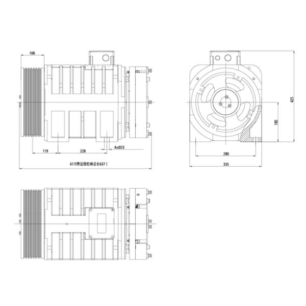 Gearless Lift Elevator Traction Machines T Guide 380V