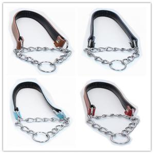 China Personalized Popular Small Big Dogs Leather Collar Chain Necklace Dog Collar on sale