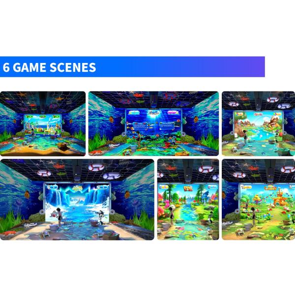 Interactive Games Joyful Beach Projection System For Large Area Coverage