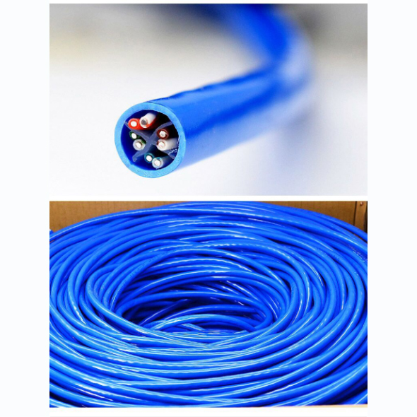 8 core Sheilding Network SFTP CAT6 Cable 23AWG Stranded 0.56mm Bare Copper