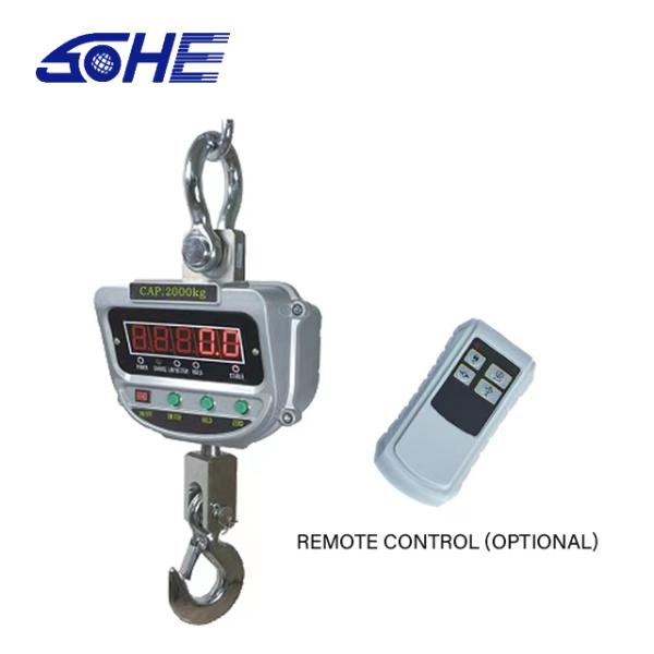 Customized Support Digital Hanging Scale 1t with Remote Control and LED LCD Display