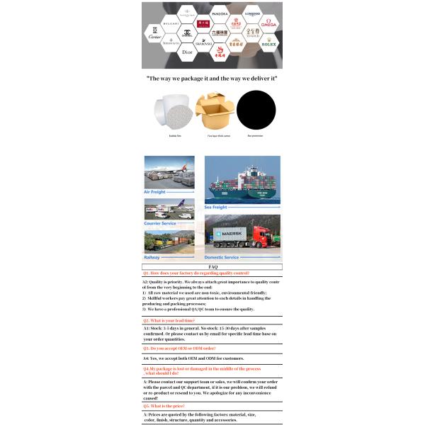 Hanhong Custom Logo Faux Leather Velvet Jewelry Box for Earrings Bracelet Necklace Ring