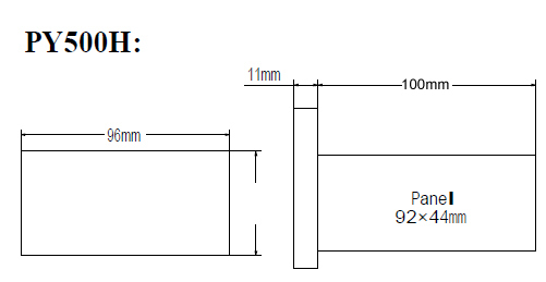 PY602 Universal Input Sensor Meter 4 Digits Display with Relay Output or 4 To20mA Output with RS232 or RS485
