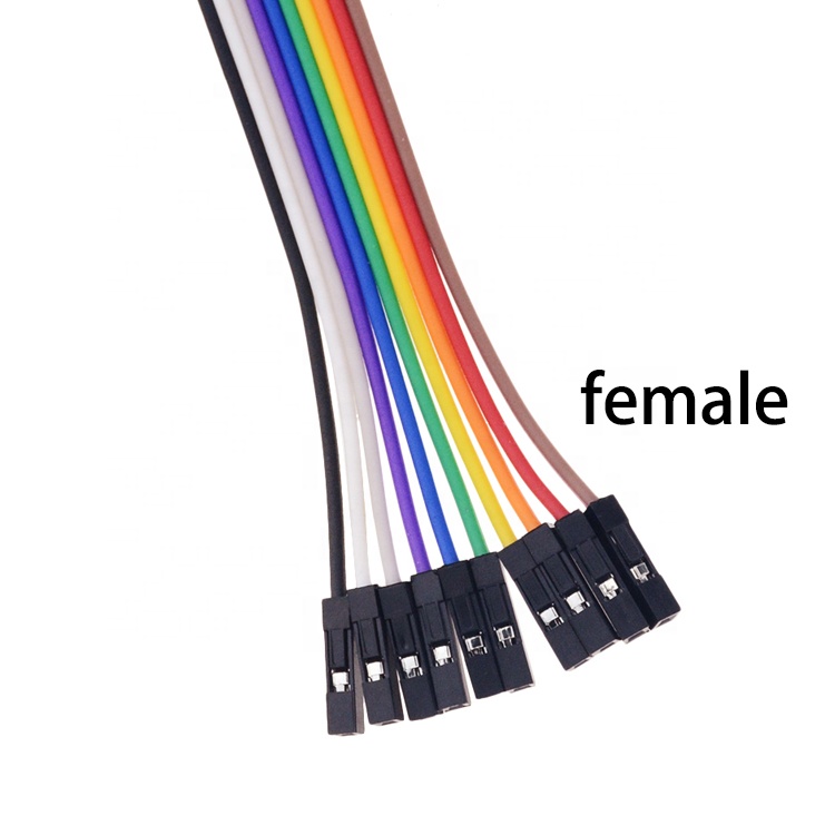 10 pin Alligator Clip to Female Dupont Breadboard Test Lead Jumper Wires for Raspbrry Pi