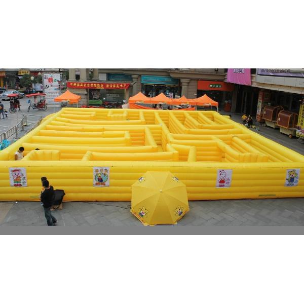 interactive inflatable maze
