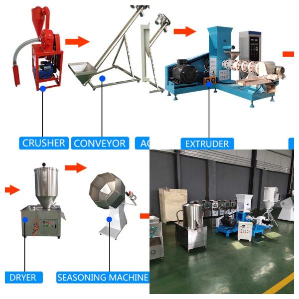Pet Fish Feed Production Equipment Energy-Efficient Floating Fish Feed Production Line feed extruder machine