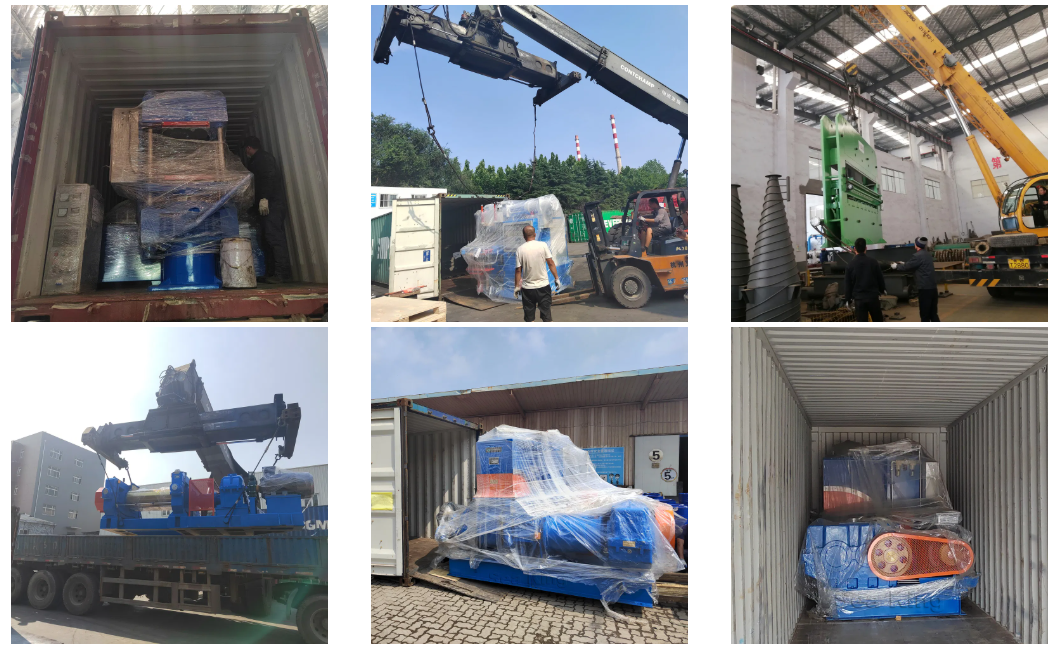 Lab Electric Rubber Mixing Machine Horizontal Open Mixing Mill PLC Control