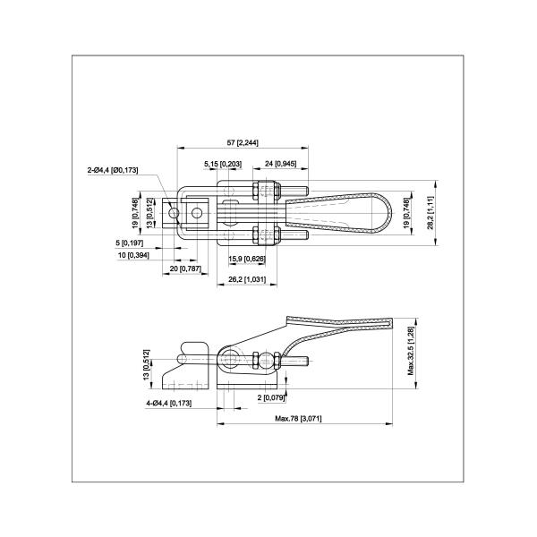 Manual Quick Release Latch Type Handle Toggle Clamp Destaco 323 / GH-40323