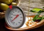 Instant Read Bimetallic Stem Thermometer Fry Temperature Gauge With Stainless