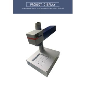 Sheet Metals Cutting Function Rotary Device Fiber Laser Marking Machine