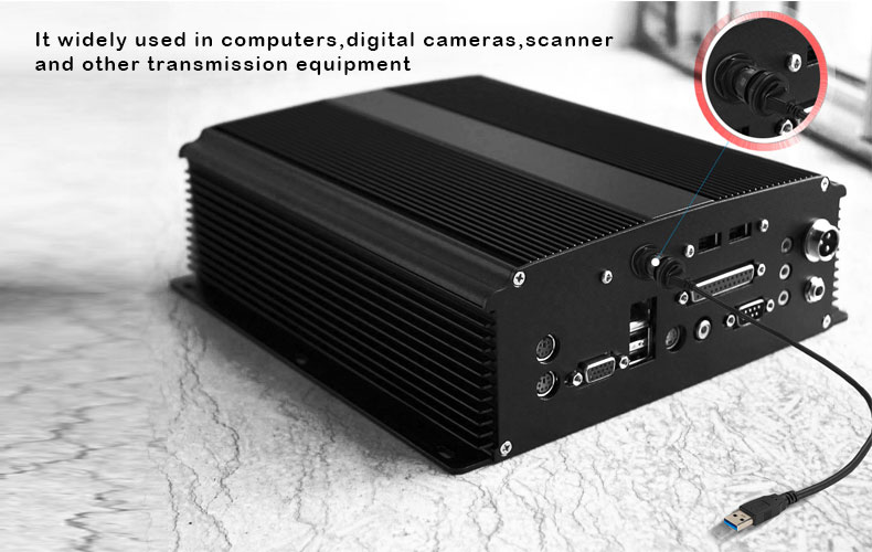 CNLINKO Usb Male-male Circular Waterproof Usb Connector Ip68 Data Xlr Connector Panel Mount 4 Pin Female Micro Usb Female Socket