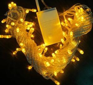 China 10m Led String Lights Flickering 100v Yellow Connectable on sale