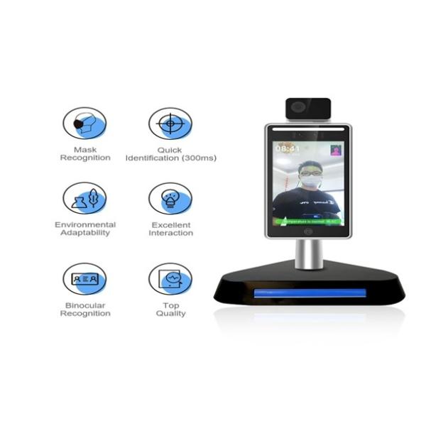 access control Face Recognition Terminal Thermal Body Temperature Scanner ISO