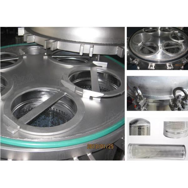 Food Grade Multi Bag Filter Housing , Liquid Bag Filter Housing BTM Series