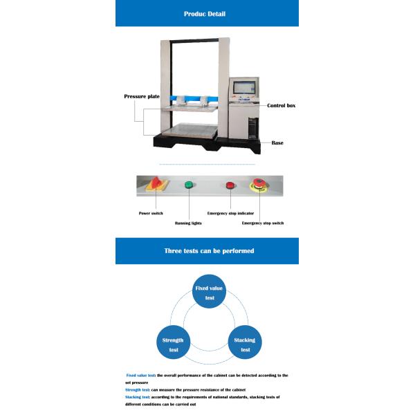 Electronic Carton Compression Tester , Box Compressive Tester With CE, ISO