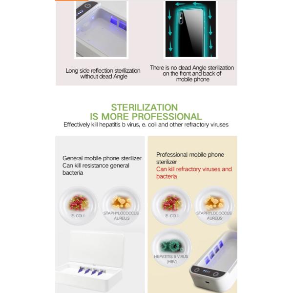 50Hz Portable 6.6" Cell Phone ABS UV Sterilizer Box
