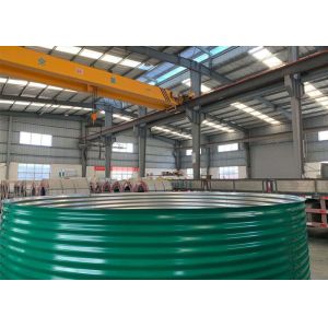 Buy cheap 2200Cbm Flange PVC Liner 1860mm Bolted Water Tanks product