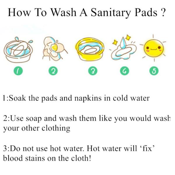 Heavy Flow Eco Friendly Reusable Sanitary Pads Fibre Sanitary Bamboo Cloth Pads High Absorbency