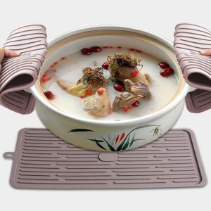 Customized Food Safe Square Silicone Dish Drying Mat