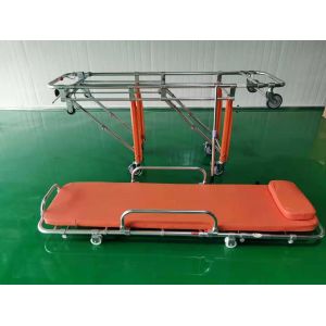 Aluminum alloy material portable hospital emergency folding stretcher adult