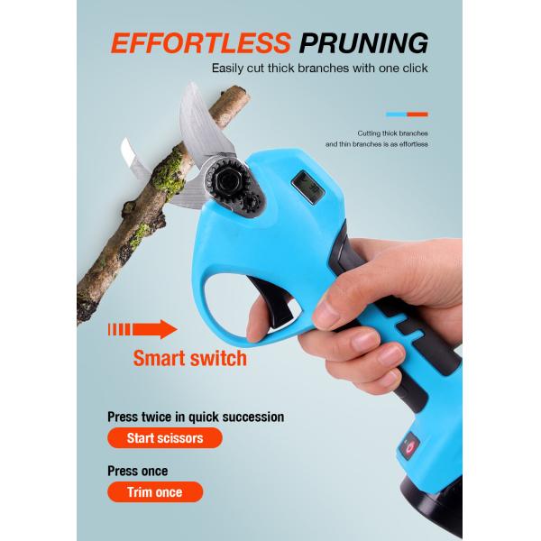 SWANSOFT Electric Pruner Electric Pruning Shears Progressive Pruning Shear