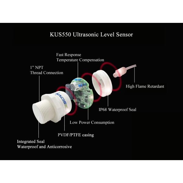 3m 5V PTFE Water Level Sensor RS485 Waterproof Ultrasonic Water Level Sensor